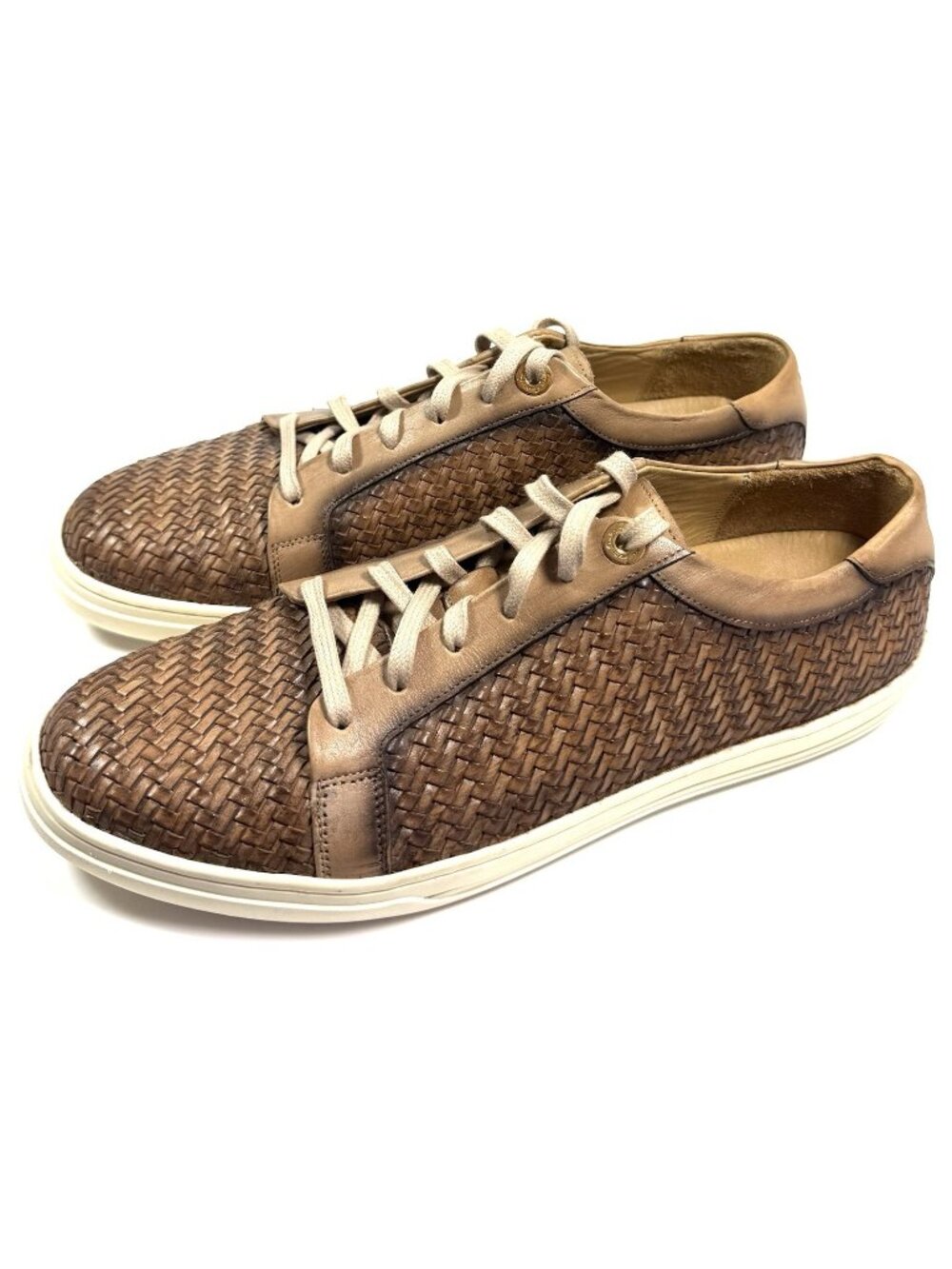 Franco Cuadra Womens Shoes Woven Braided Leather Sneakers Size 26.5 US 9.5 A
